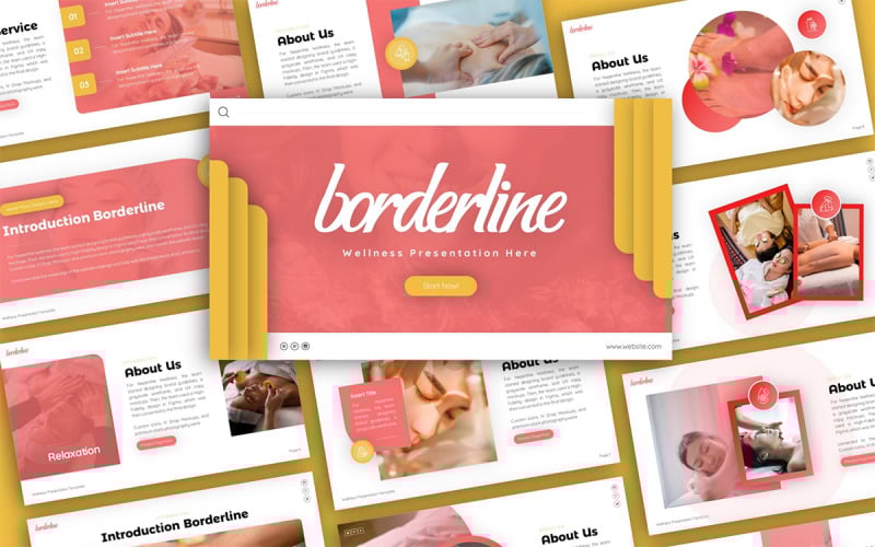 borderline wellness multipurpose powerpoint presentation template original