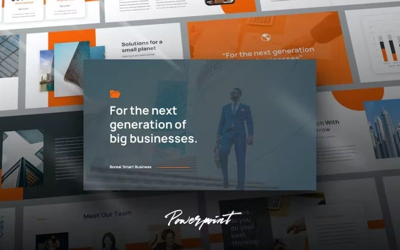 boreal business pitch powerpoint template original