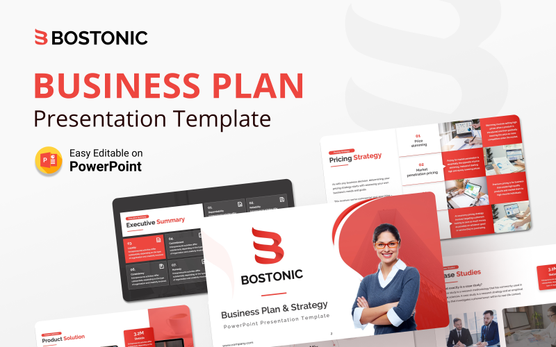 bostonic business plan powerpoint presentation template original
