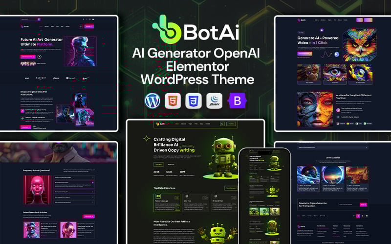botai ai agency amp technology wordpress theme original