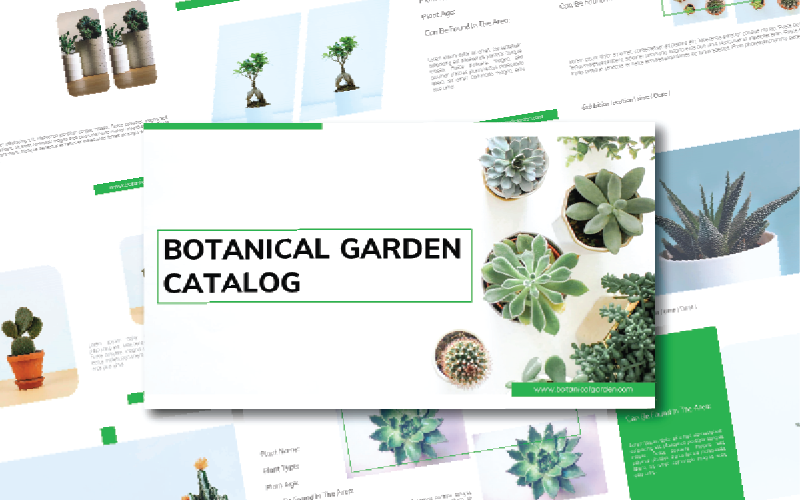 botanical powerpoint template original