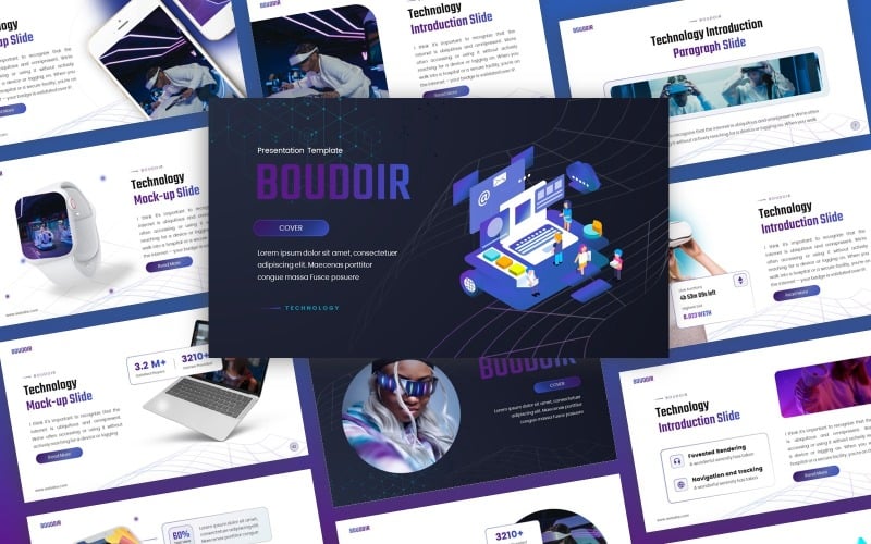 boudoir technology multipurpose powerpoint template original