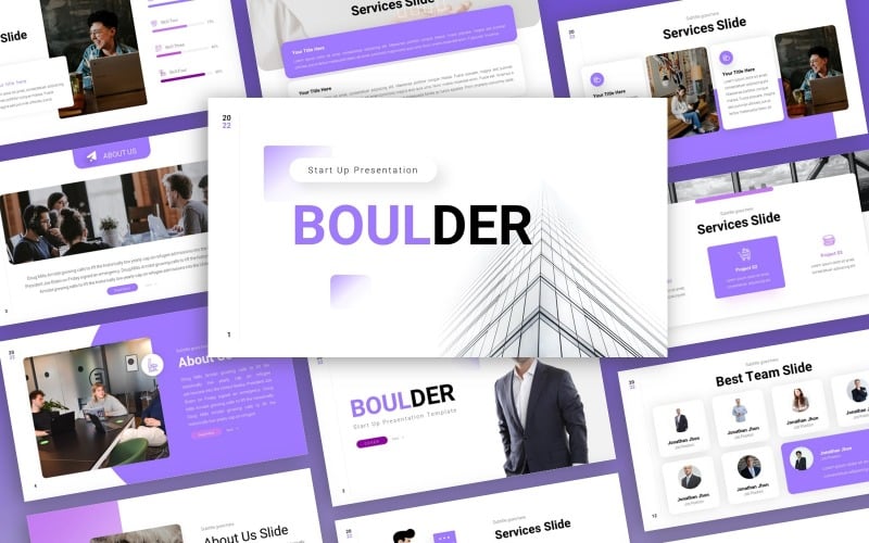 boulder start up multipurpose powerpoint template original