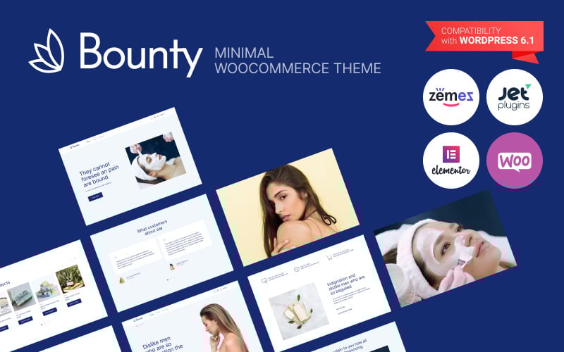 bounty minimal woocommerce theme for beauty original