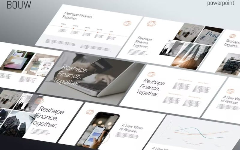 bouw minimal business powerpoint pitch deck original
