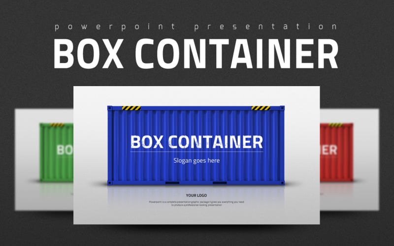 box container powerpoint template original