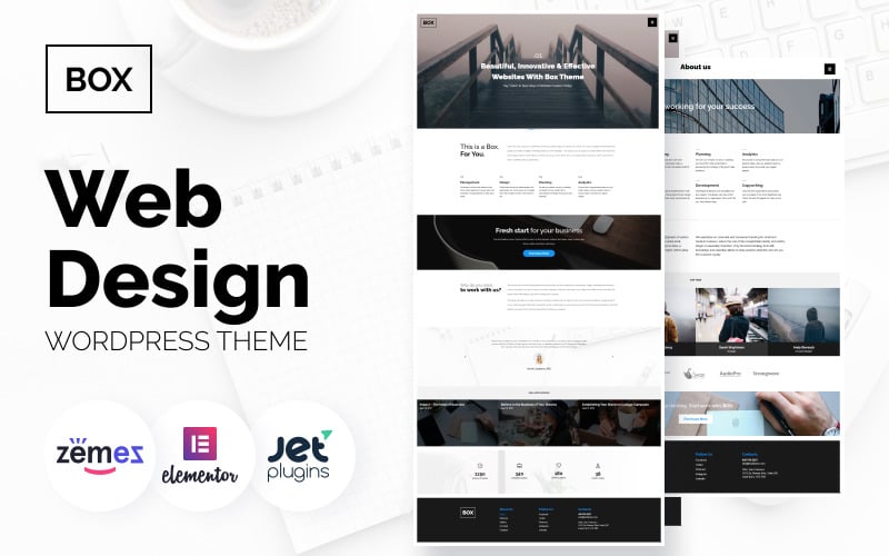 box web design multipurpose modern wordpress elementor theme original