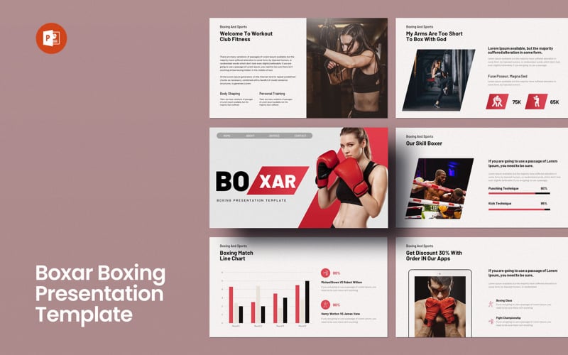 boxer boxing powerpoint presentation template original