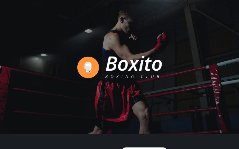 boxing responsive landing page template original