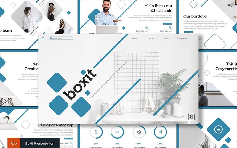boxit powerpoint template original