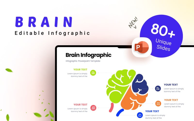 brain business infographic presentation template original