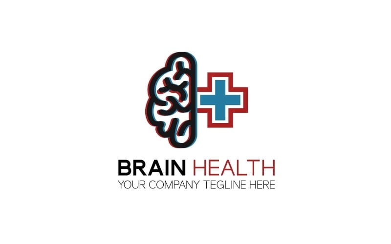 brain health logo design template original