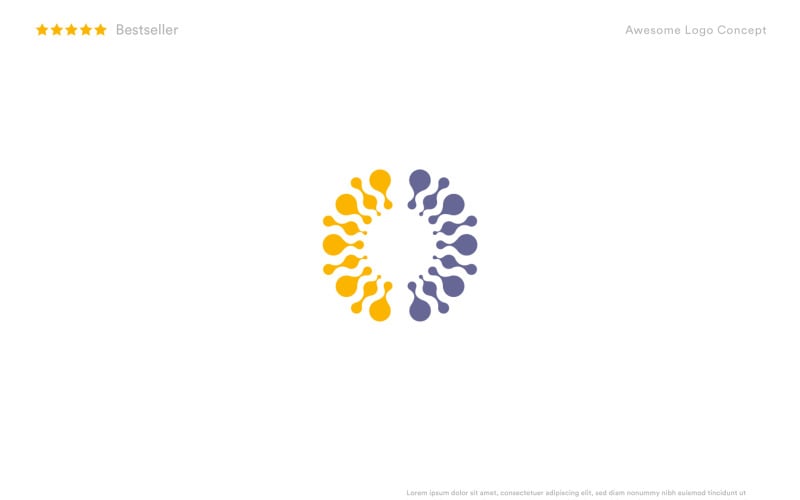 brain hemispheres logo template for the clinic of oncology diagnostic and brain research original