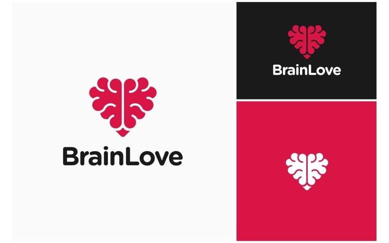 brain mind love heart logo original