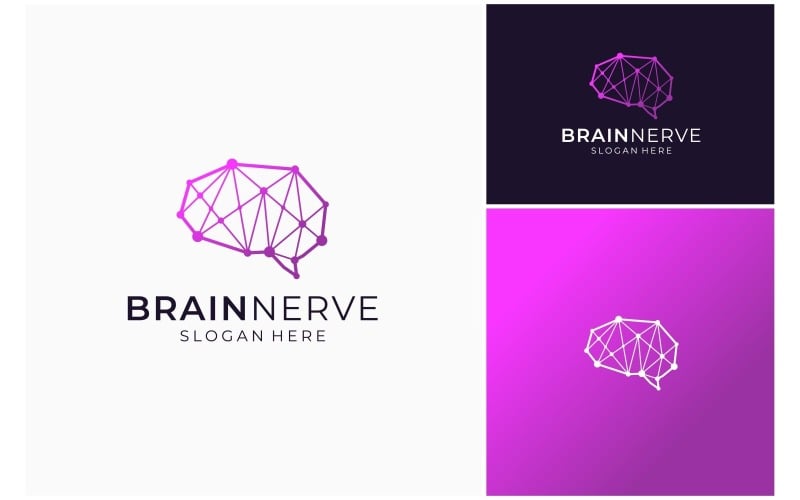 brain neuron connection logo original