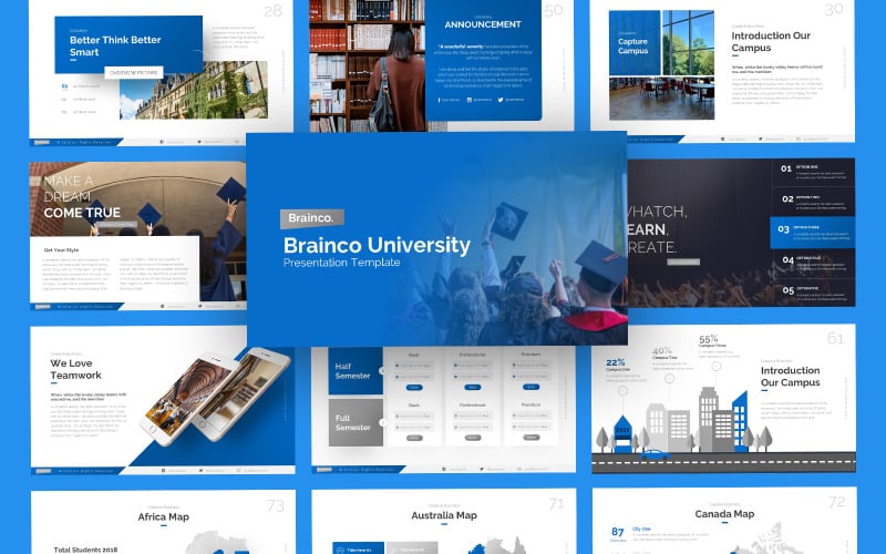brainco education powerpoint template original