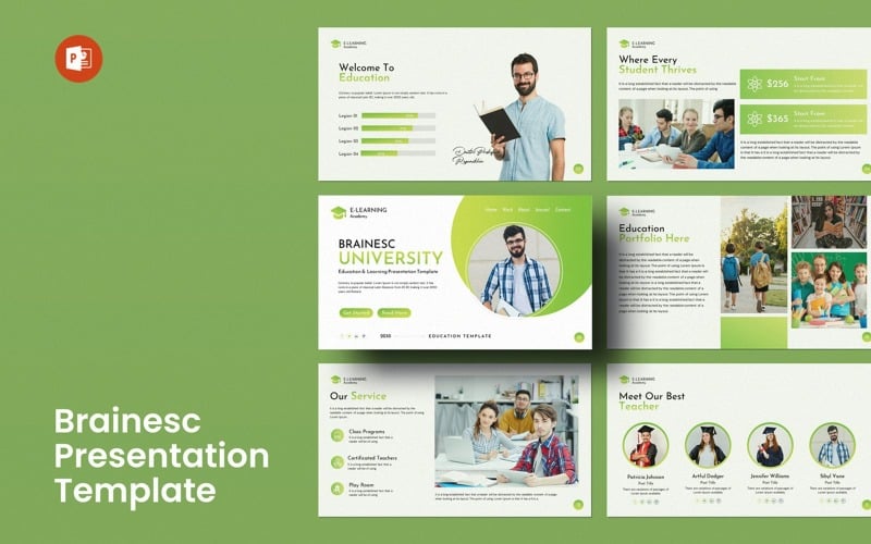 brainesc powerpoint presentation template original
