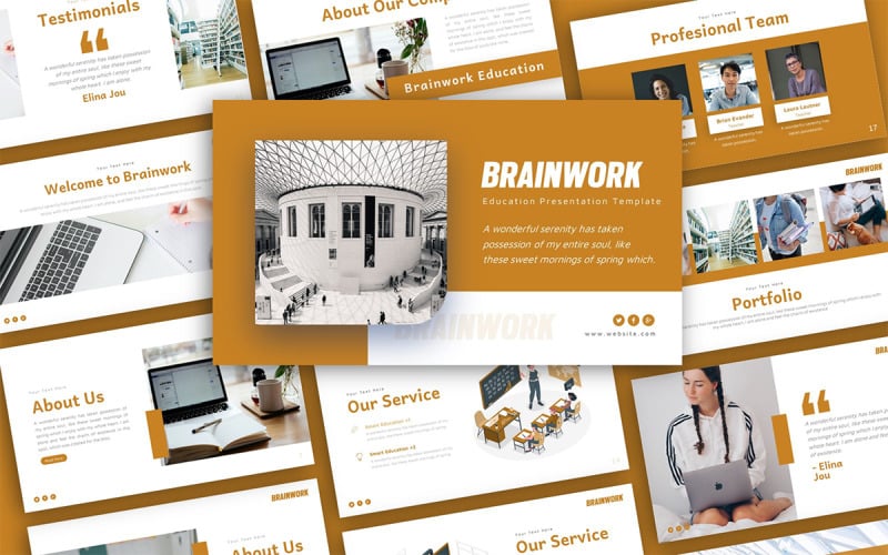 brainwork education presentation template original