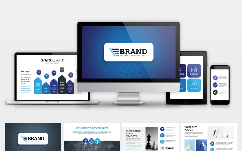brand business presentation powerpoint template original