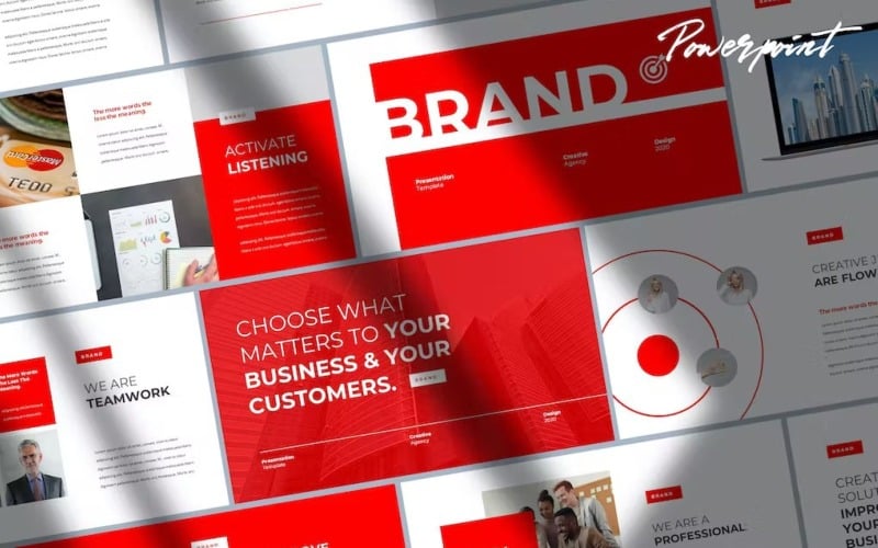 brand digital marketing powerpoint template original