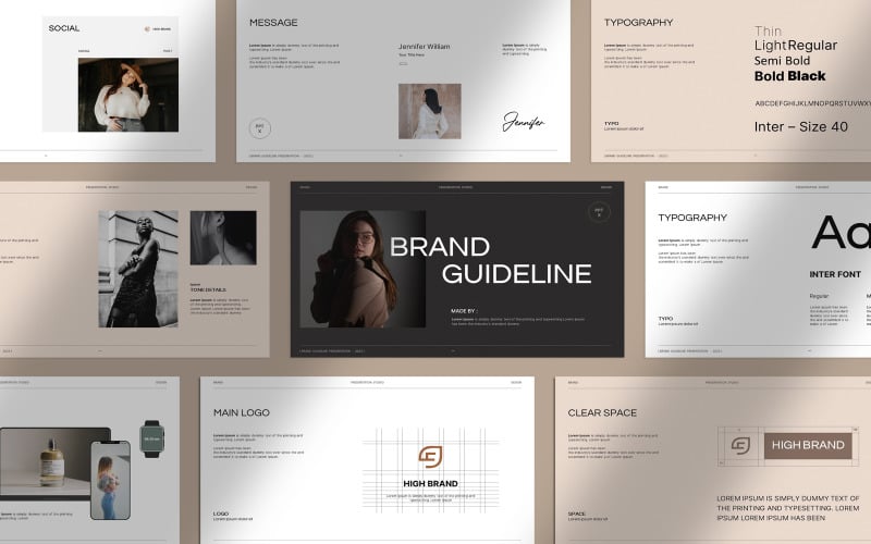 brand guideline business presentation original