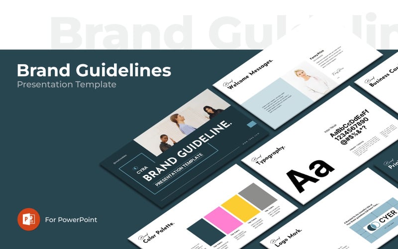 brand guideline company powerpoint layout original