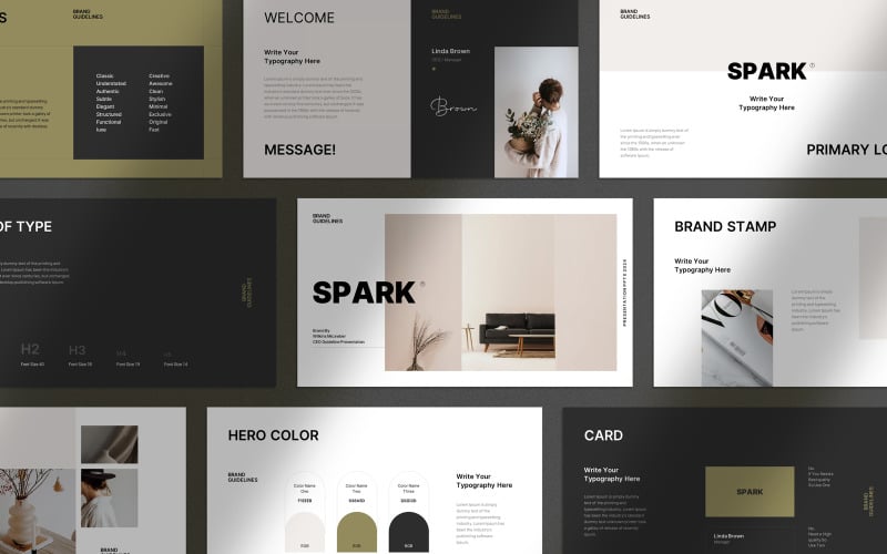 brand guideline layout template original