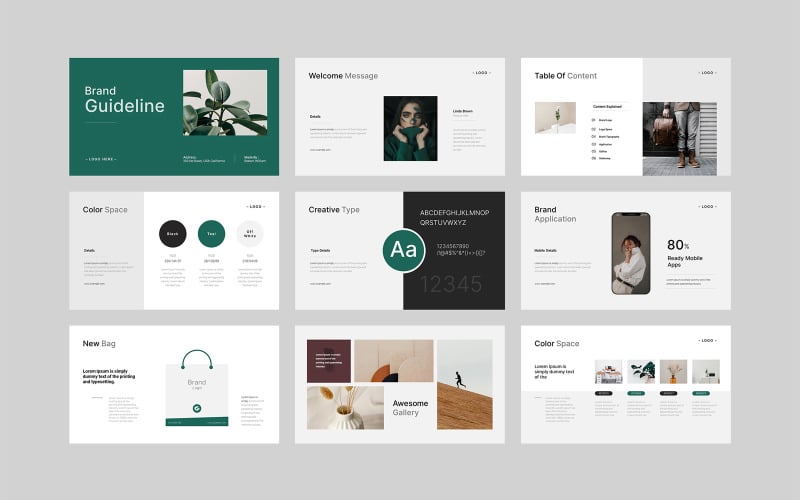 brand guideline powerpoint layout original