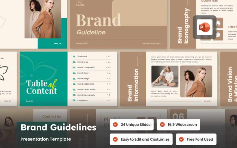 brand guideline powerpoint presentation for fashion original