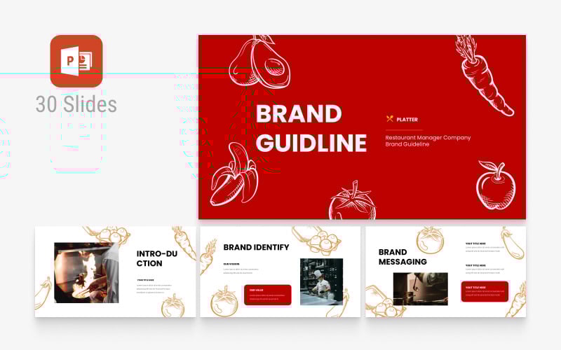 brand guideline powerpoint presentation template original