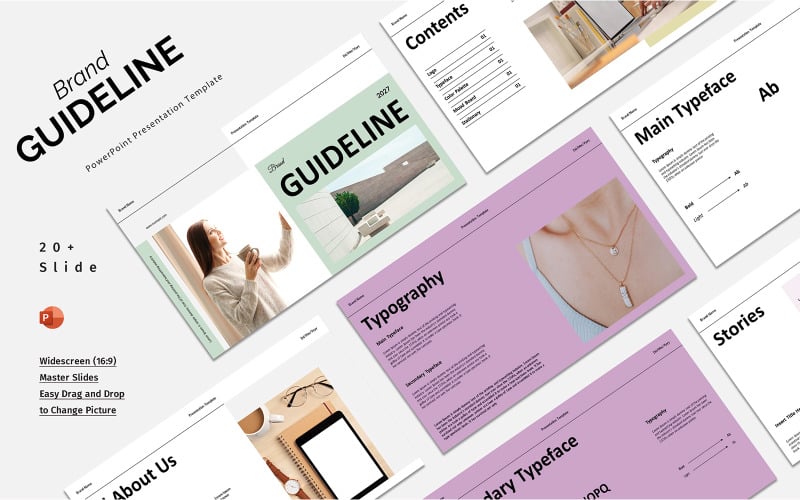 brand guideline powerpoint template original