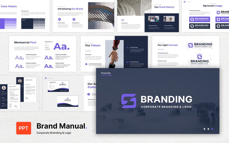 brand guideline powerpoint templates original