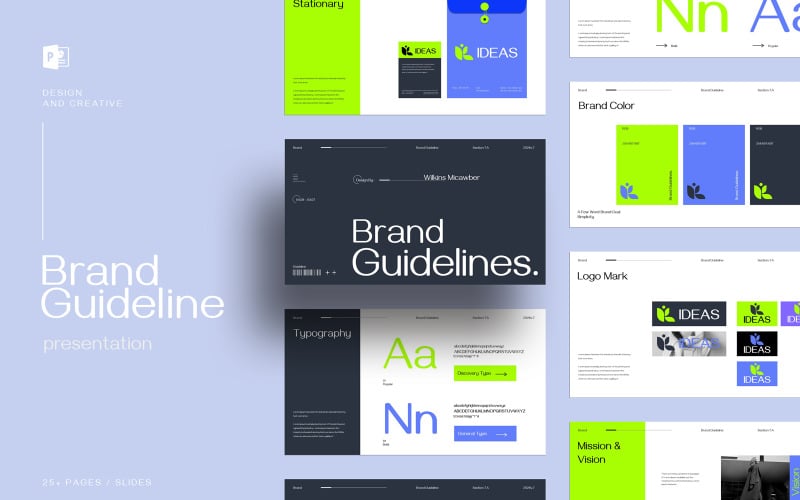 brand guideline presentation template original
