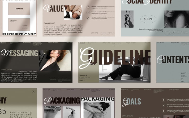 brand guideline presentation template original