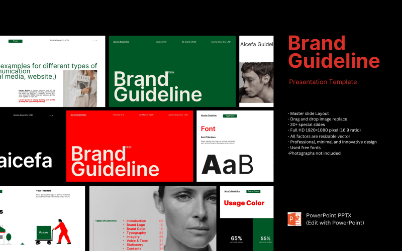 brand guidelinepowerpoint presentation template original