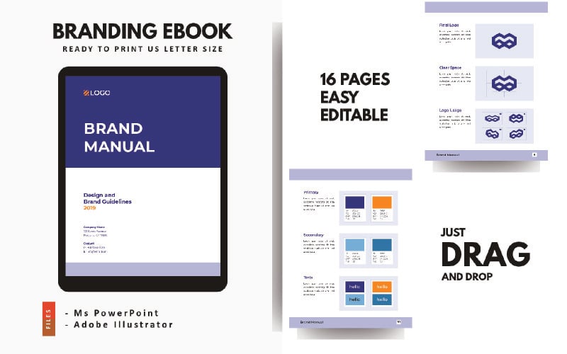 brand guidelines powerpoint presentation template original