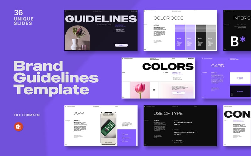 brand guidelines didgital powerpoint template original