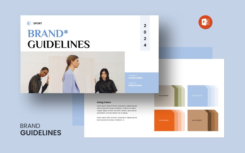 brand guidelines guide powerpoint template original