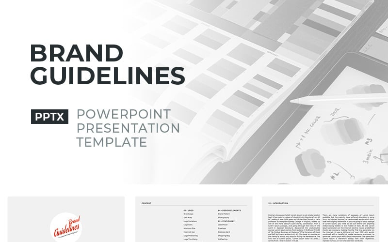 brand guidelines powerpoint template original
