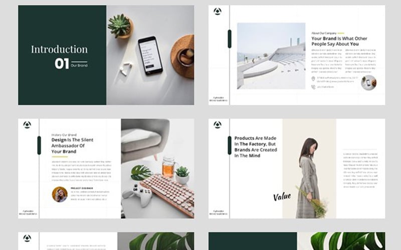 brand identity guideline powerpoint template original