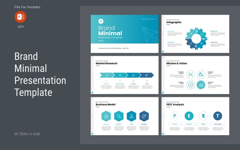 brand minimal powerpoint template original