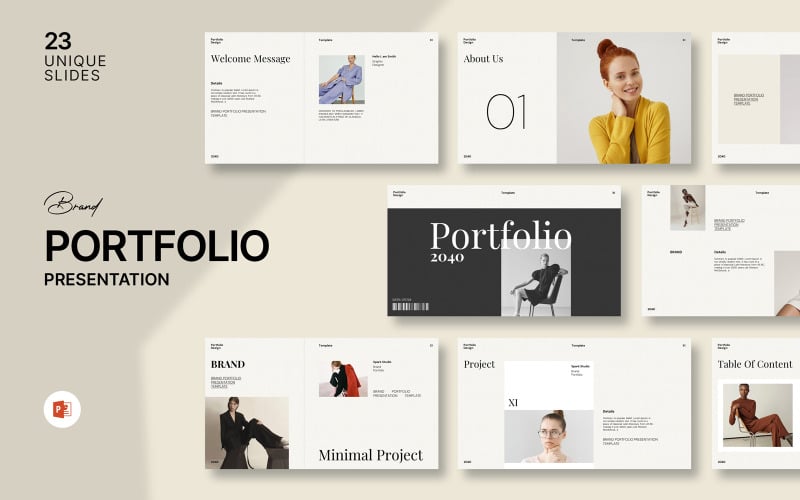 brand portfolio powerpoint template original