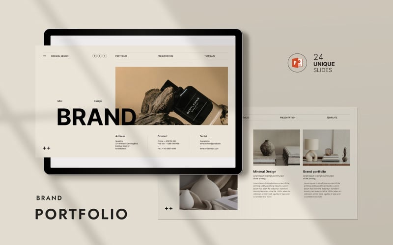 brand portfolio presentation template original