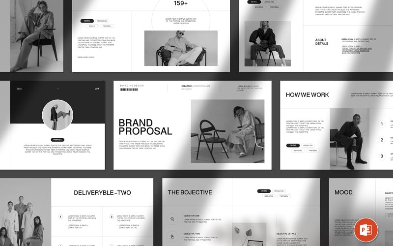 brand proposal powerpoint design presentation original