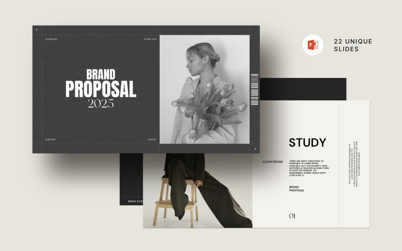 brand proposal powerpoint design template original