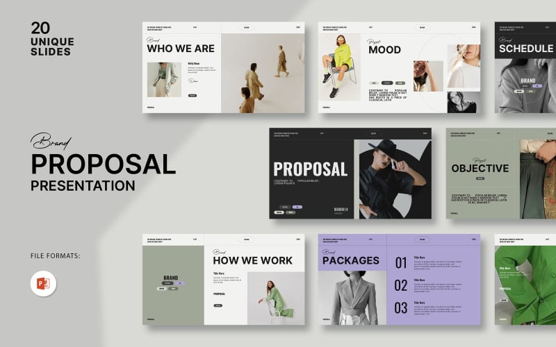 brand proposal powerpoint design original