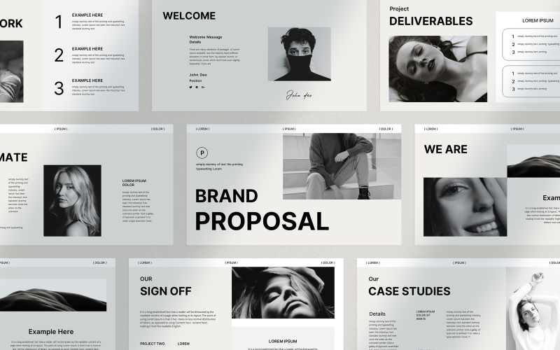 brand proposal powerpoint template original