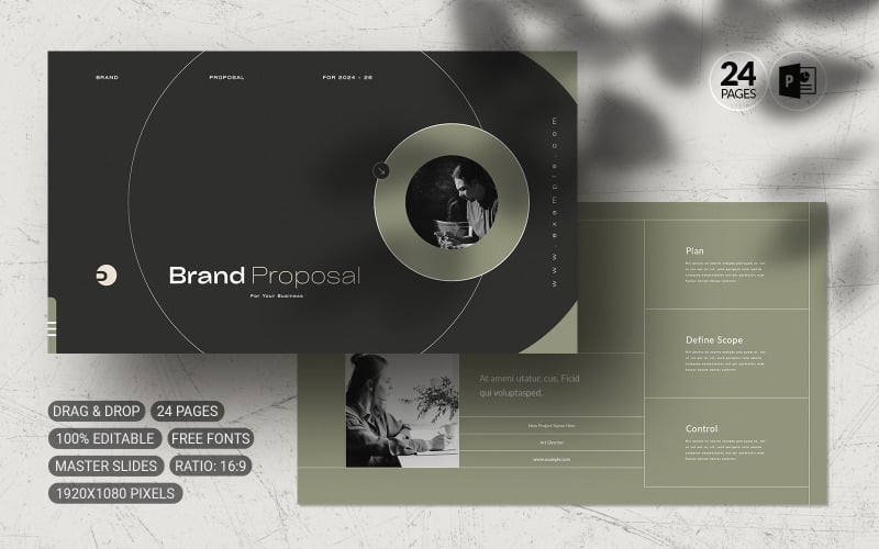 brand proposal powerpoint template original