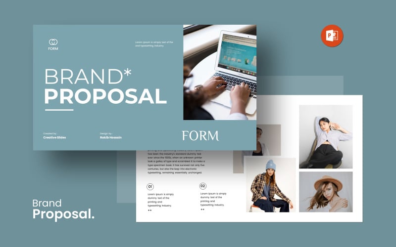 brand proposal powerpoint templates layout original