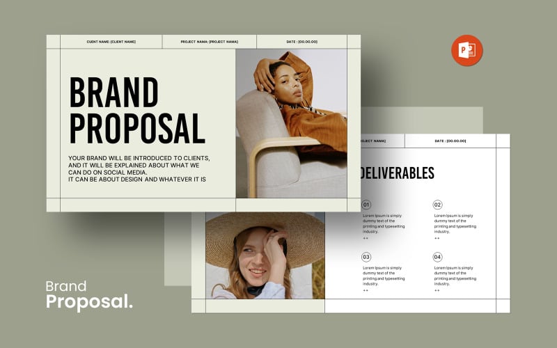 brand proposal powerpoint templates original